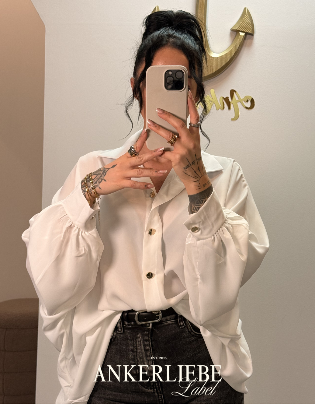 Oversized Blusenkleid | vokuhila look