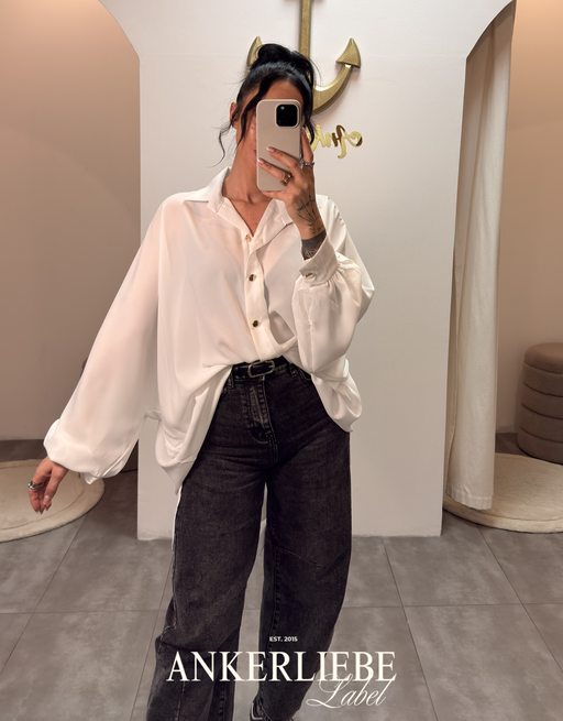 Oversized Blusenkleid | vokuhila look