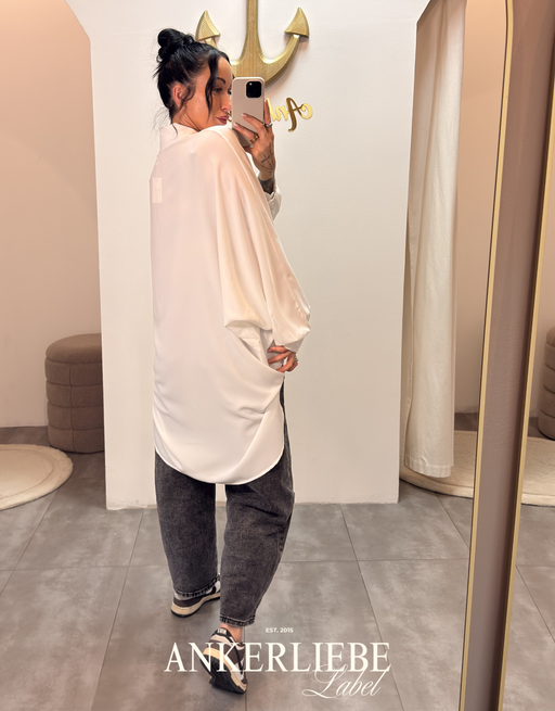 Oversized Blusenkleid | vokuhila look