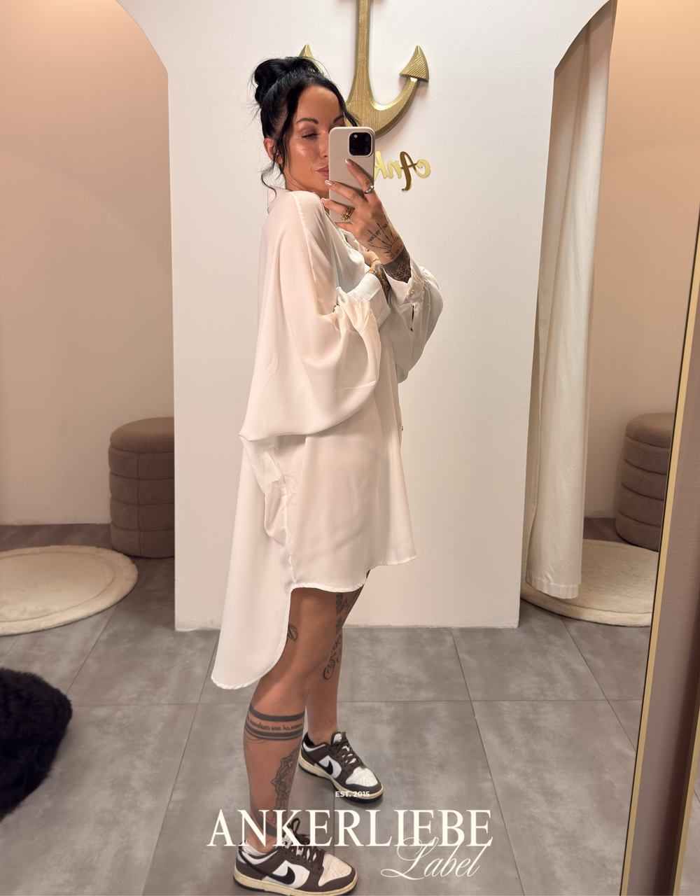 Oversized Blusenkleid | vokuhila look