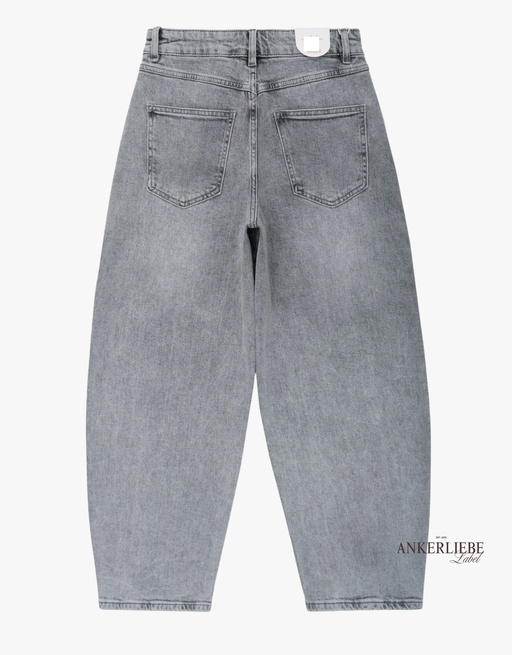 soft denim ballon jean | grey