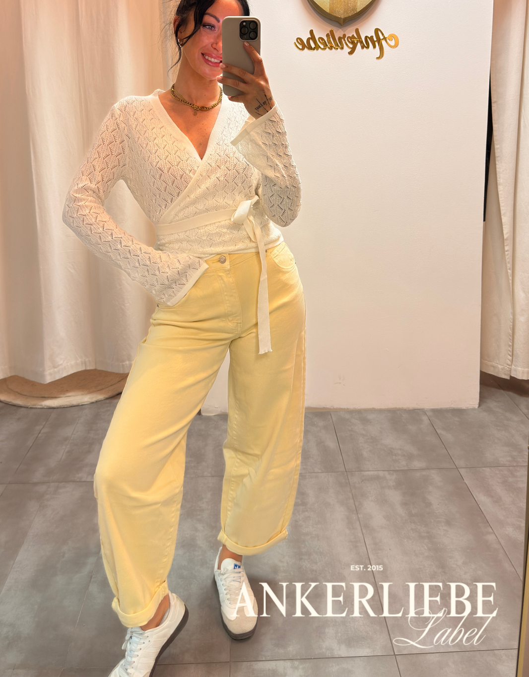 image soft denim ballon jean | butter yellow