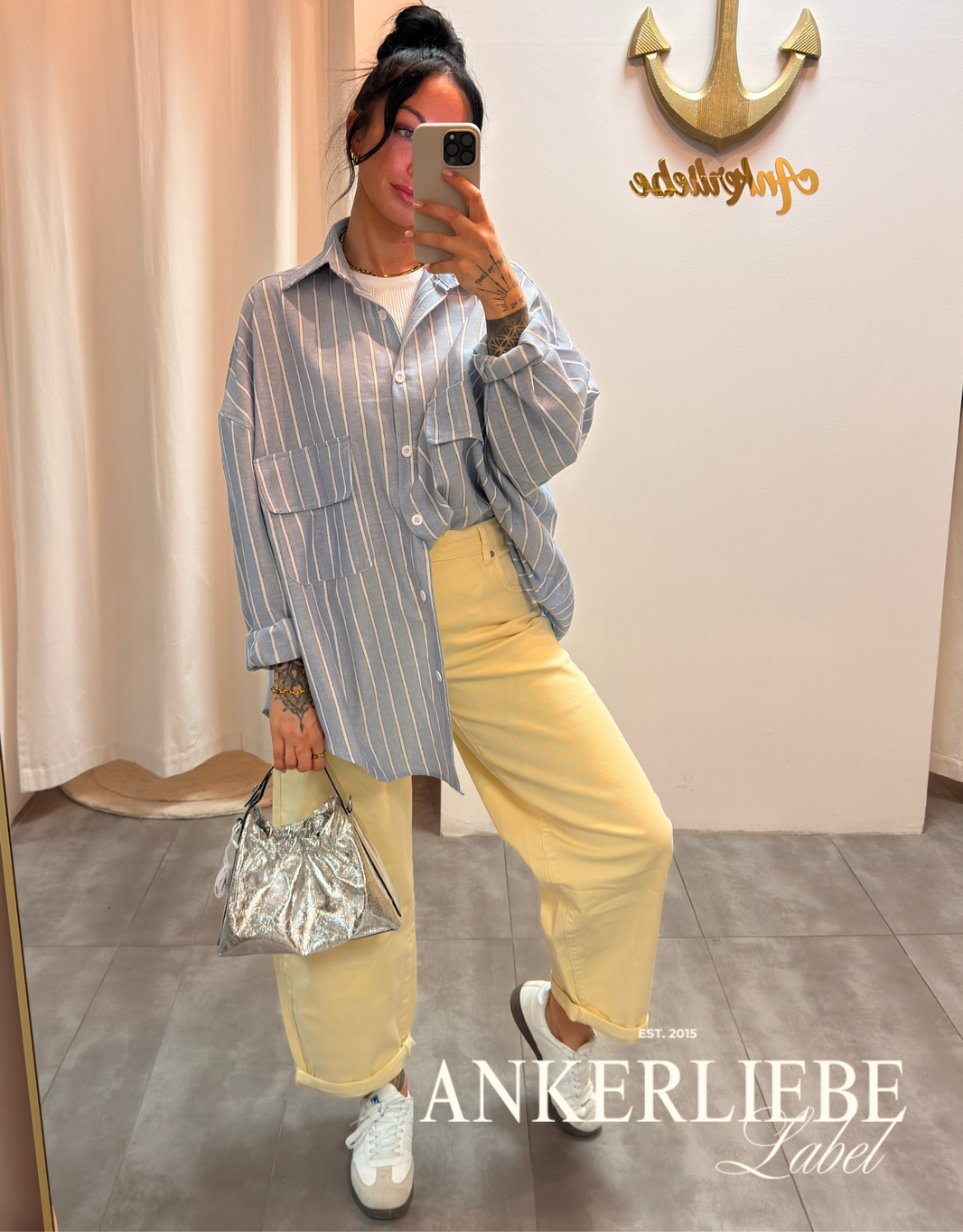 soft denim ballon jean | butter yellow