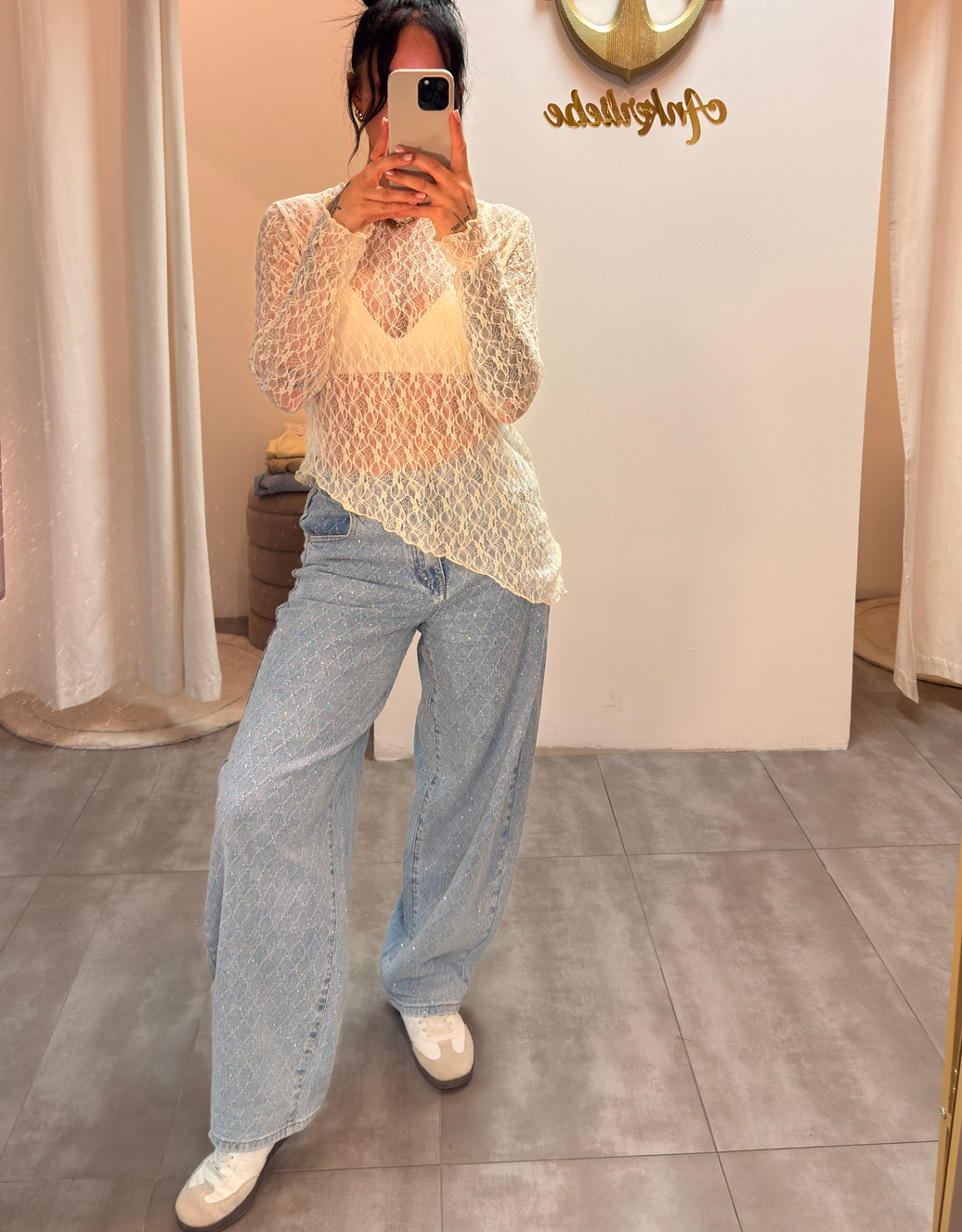 soft denim jean | glitter