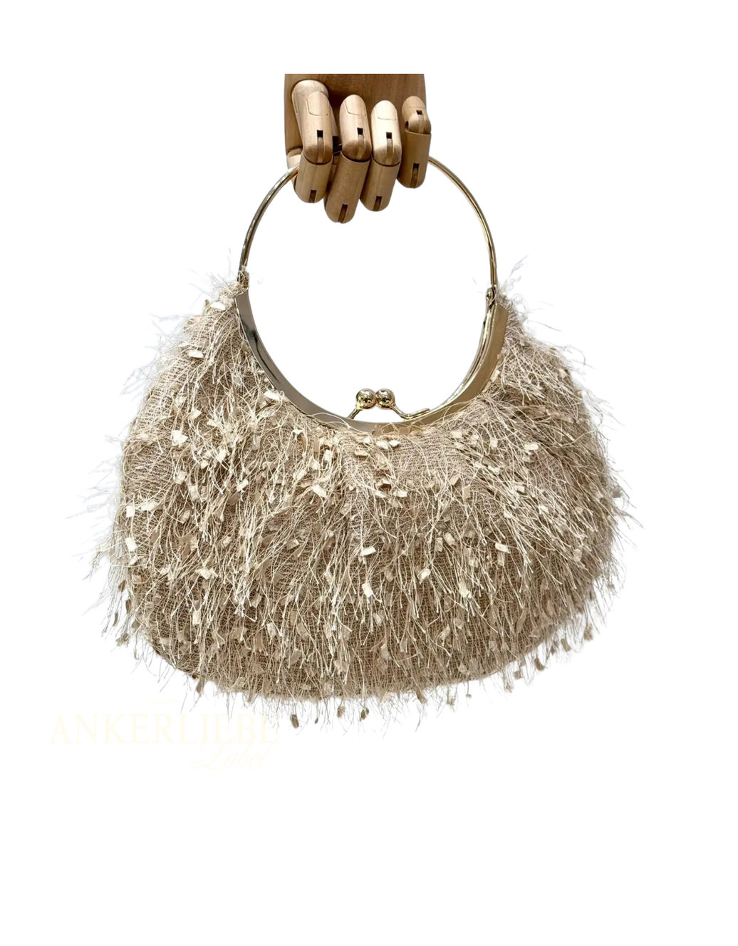 halbmond tasche | beige