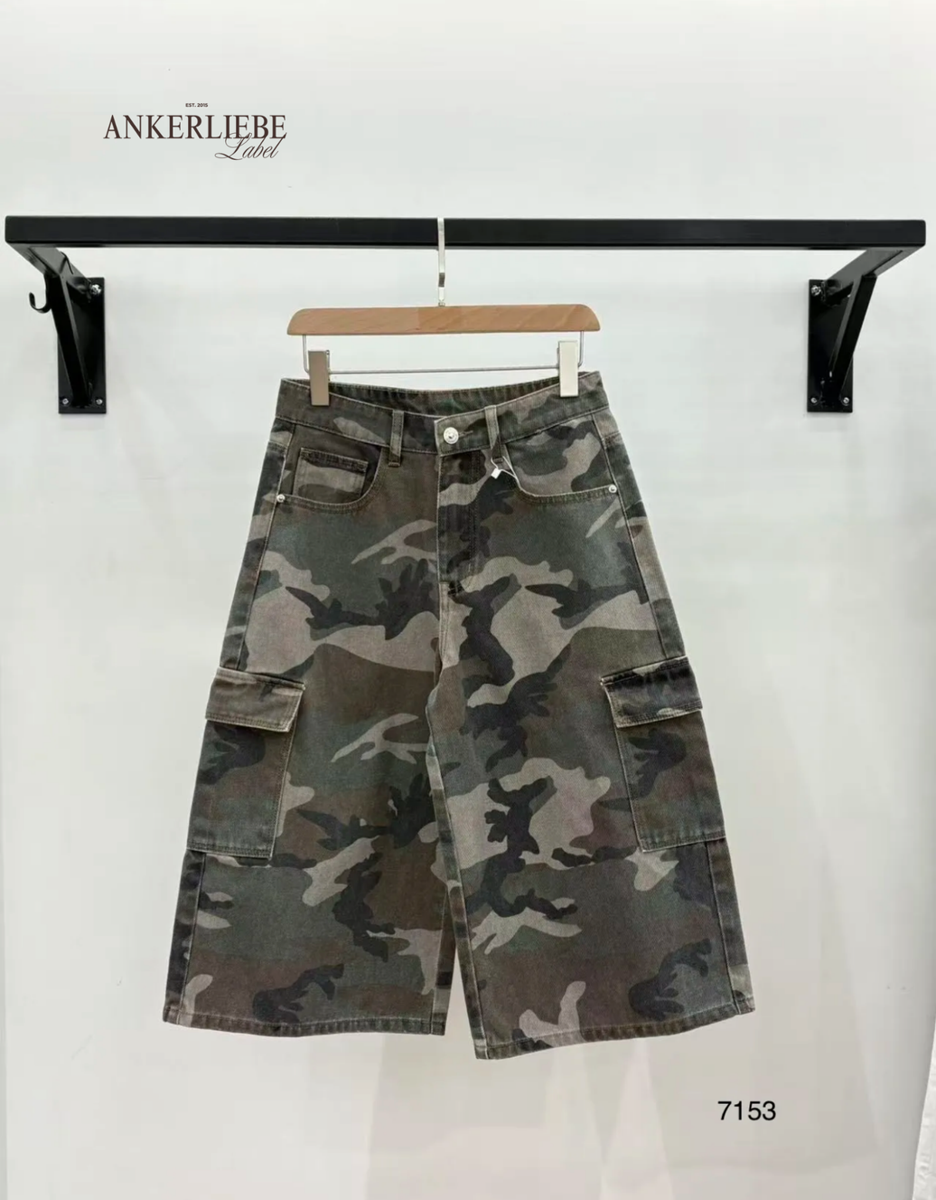 bermuda cargo jean | camouflage