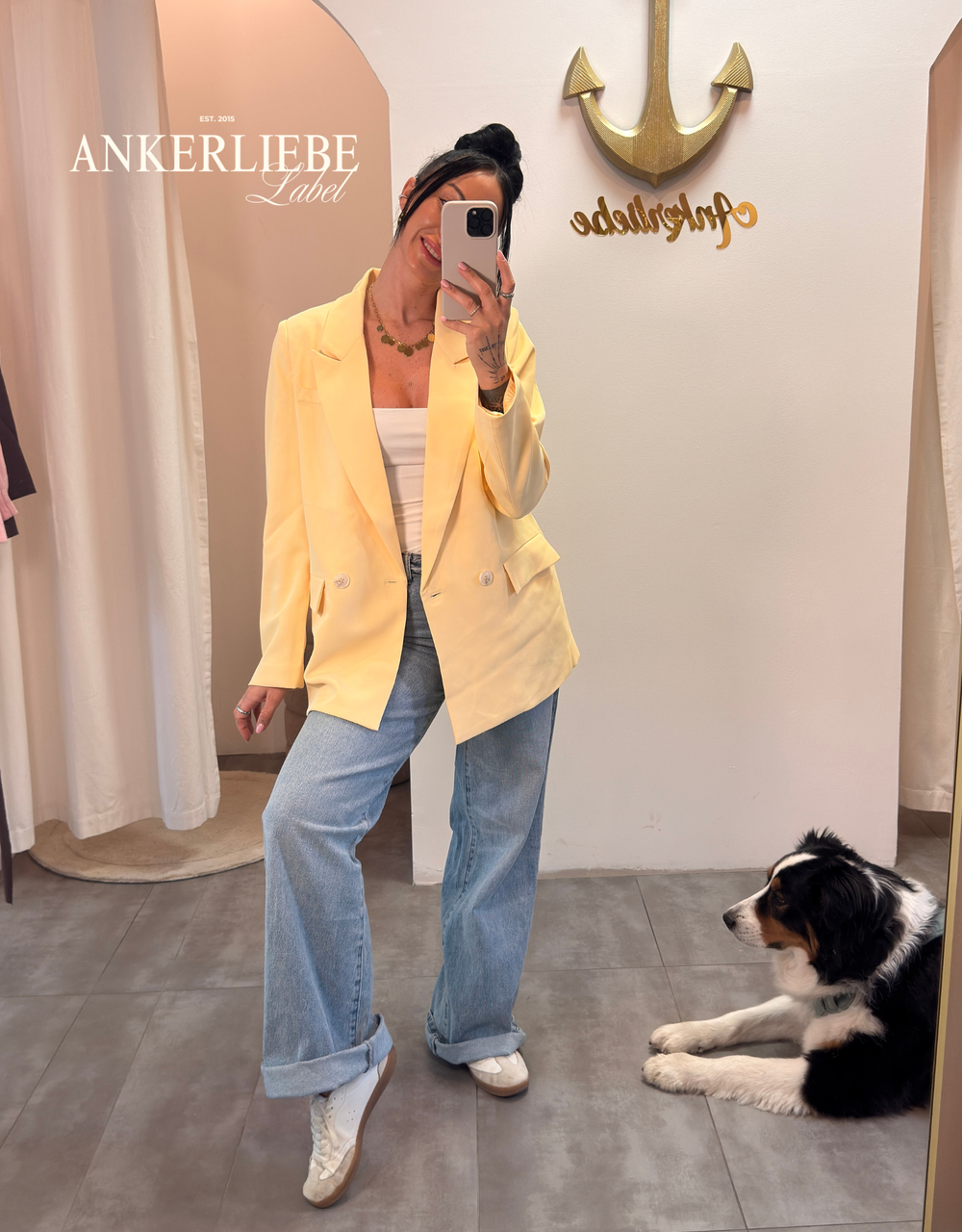 oversized blazer | butter yellow