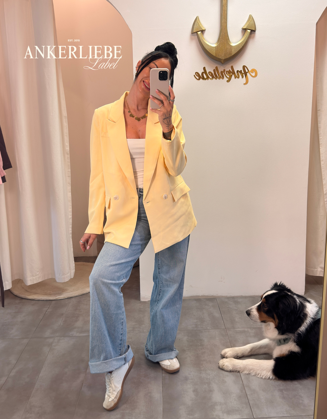 oversized blazer | butter yellow