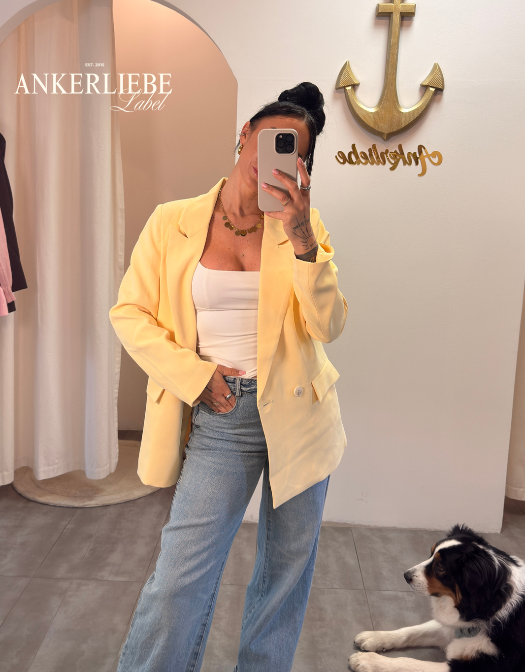 image oversized blazer | butter yellow