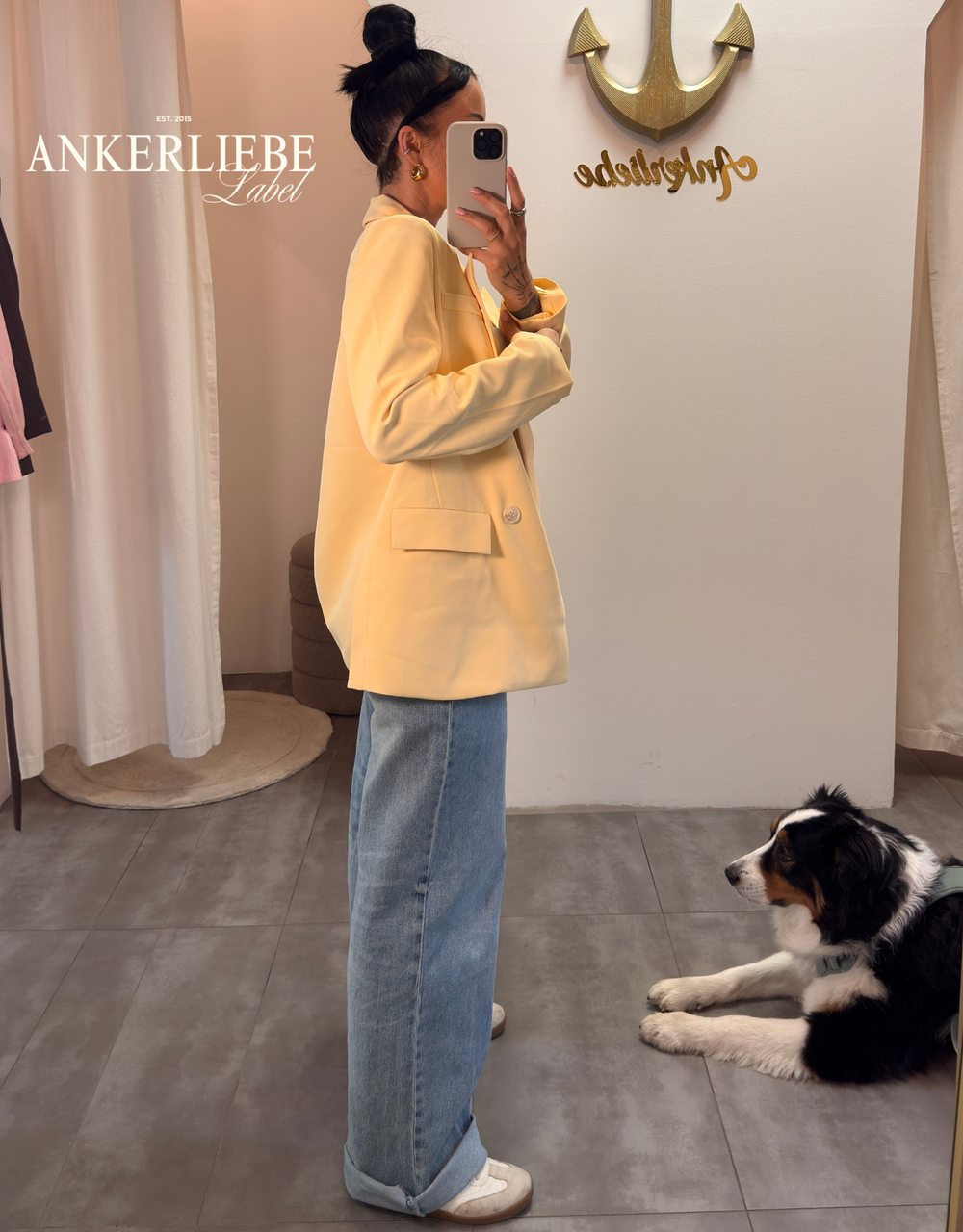 oversized blazer | butter yellow