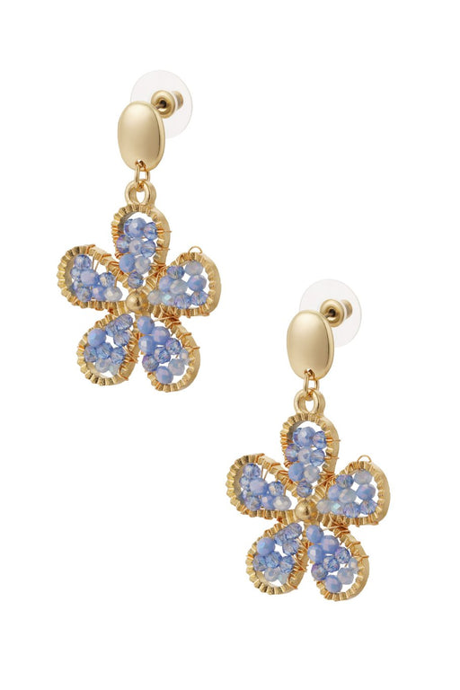 Statement Ohrring in Blau mit Blumenform – Bloom Pop von Ankerliebe