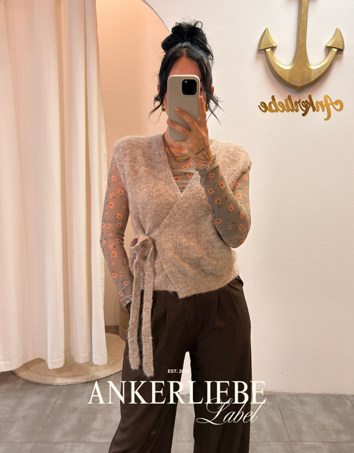 mesh shirt langarm blumen