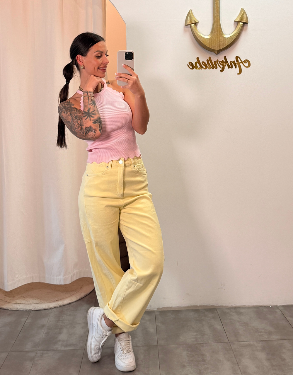 soft denim ballon jean | butteryellow