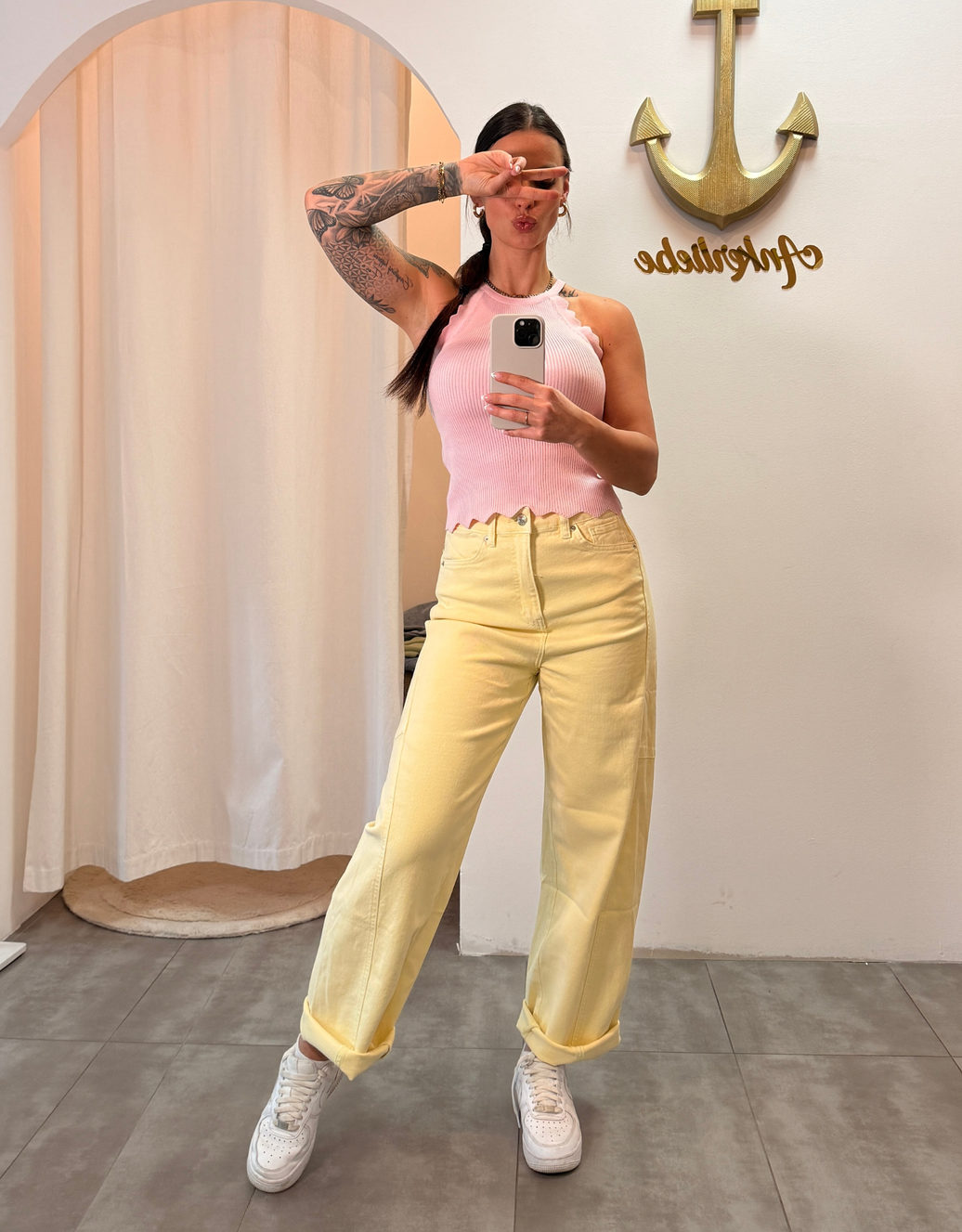 soft denim ballon jean | butteryellow
