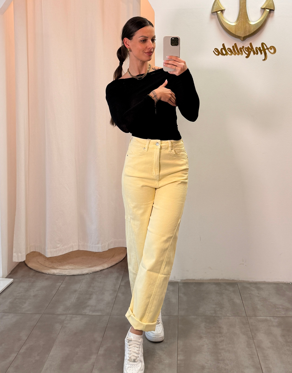 soft denim ballon jean | butteryellow