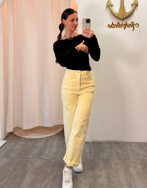 soft denim ballon jean | butteryellow