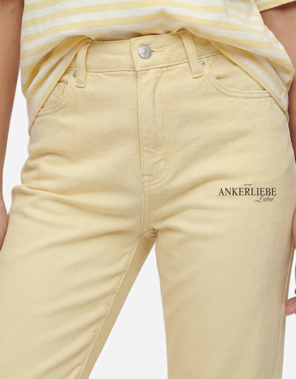 mom jean stretch | butteryellow