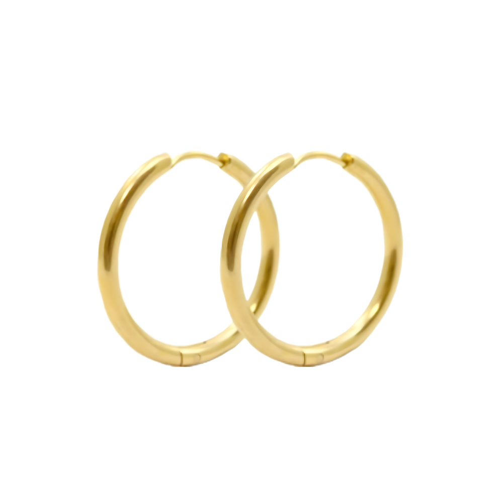 classic hoops | gold