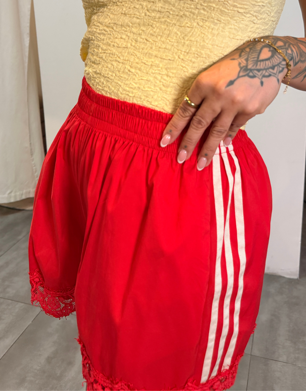 spitzen trackpants | rot