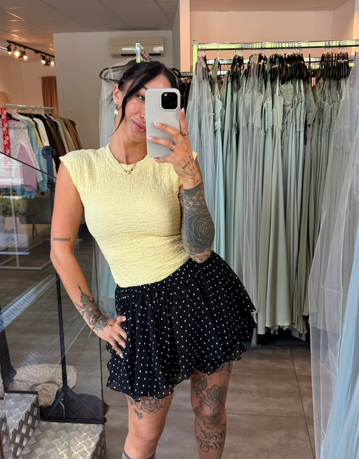 shirt mit struktur | butteryellow