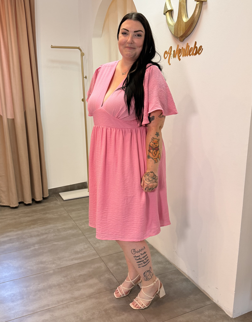 sommerkleid curvy | pink