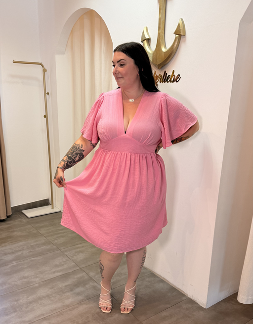 sommerkleid curvy | pink