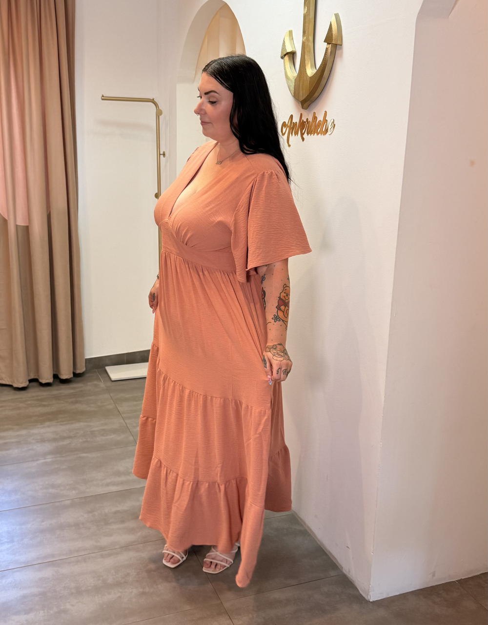 curvy midi kleid summer  | altrosa