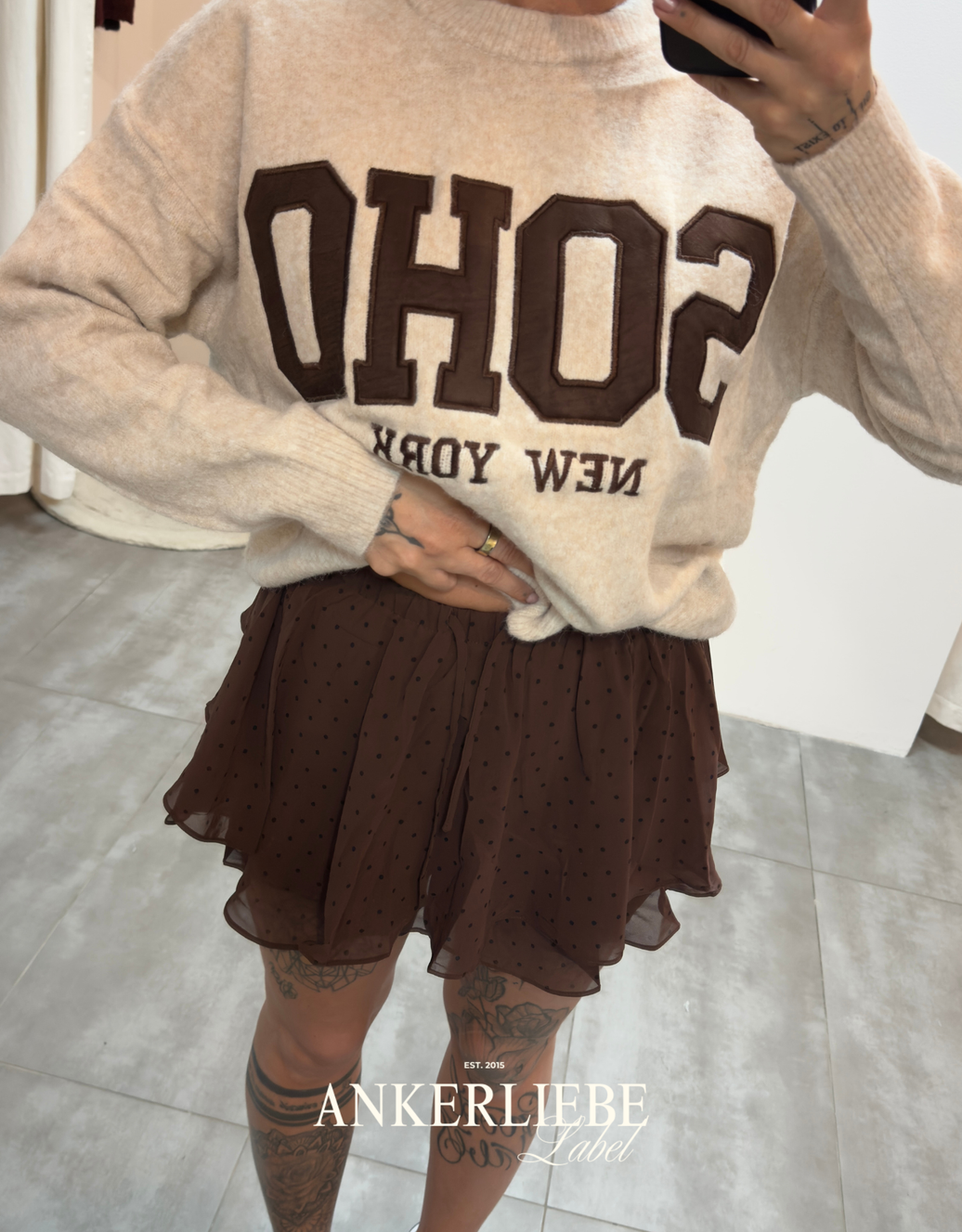 soho new york pullover | creme