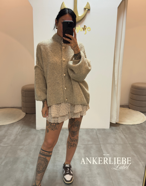 dotted skort hosenrock | creme