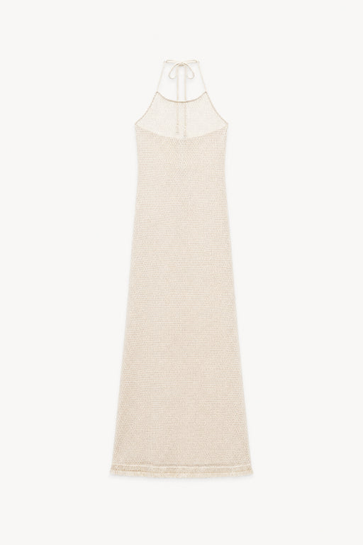 strandkleid riviera mesh | naturweiss