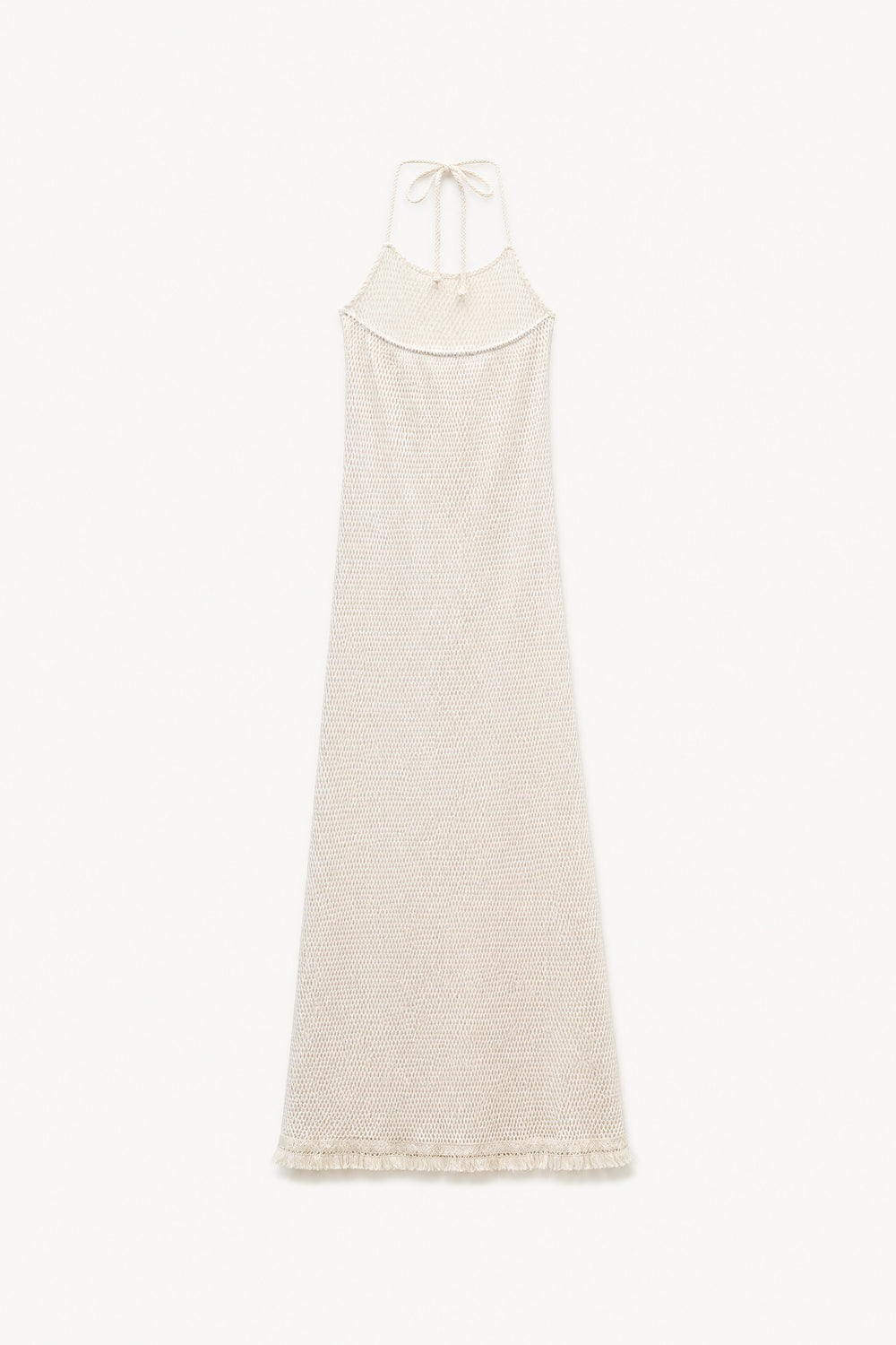 strandkleid riviera mesh | naturweiss