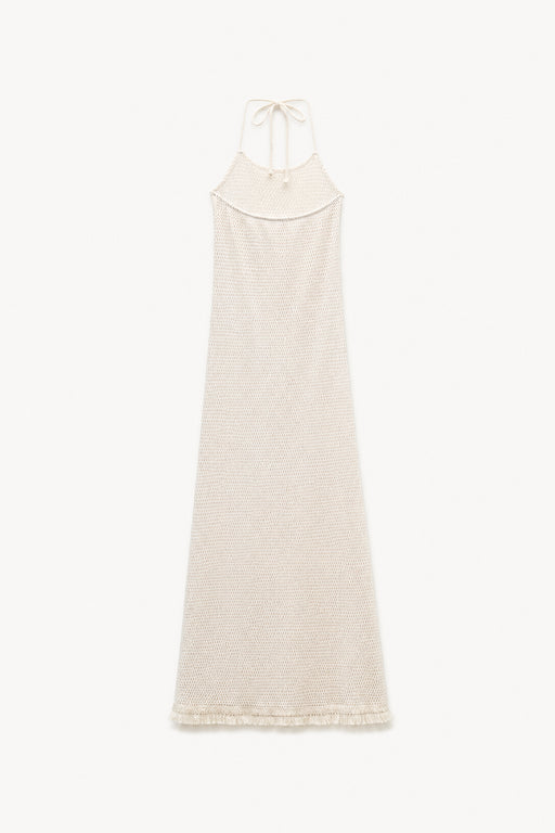 strandkleid riviera mesh | naturweiss