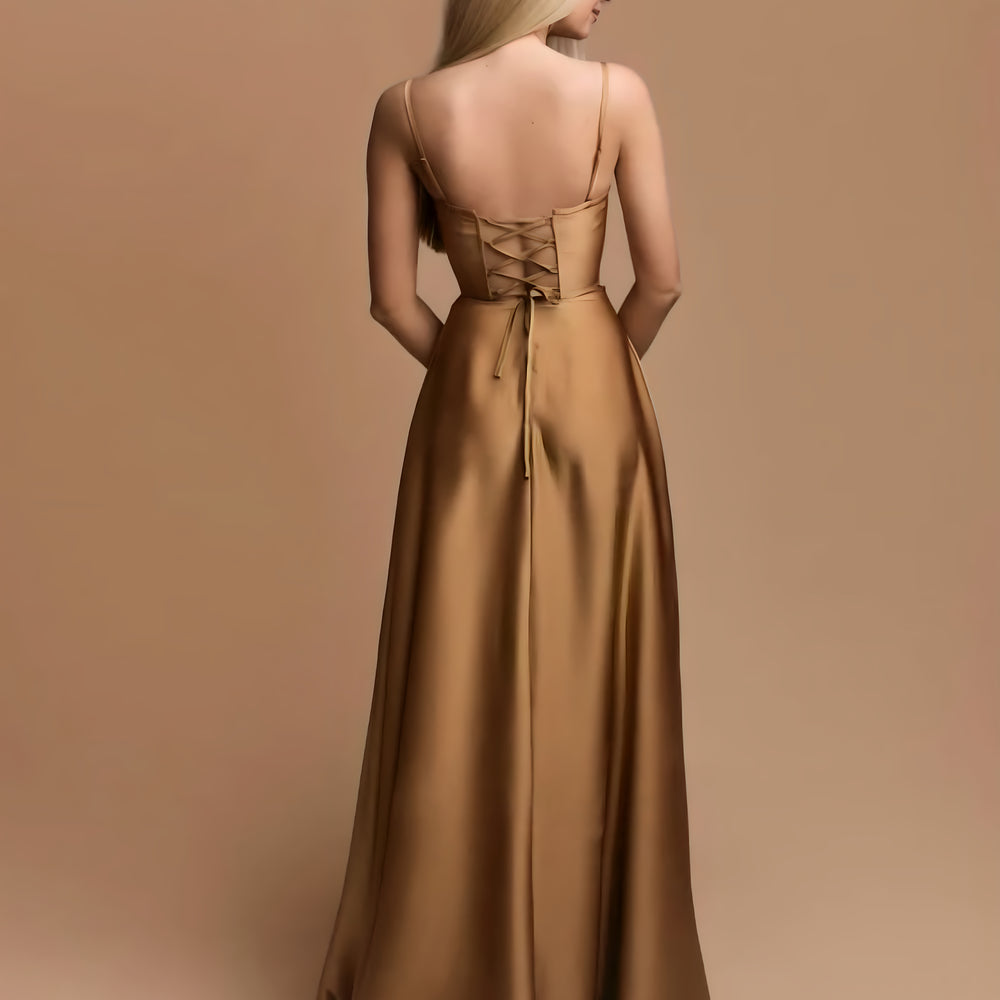 dress goddess | gold