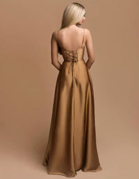 dress goddess | gold