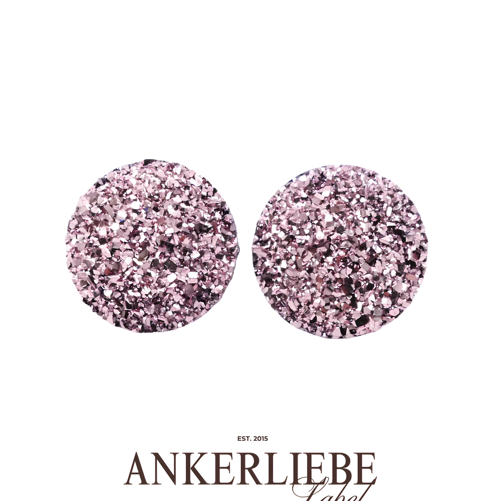 stecker druzy rosé glitzer