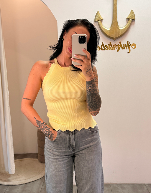 crochet top | butteryellow