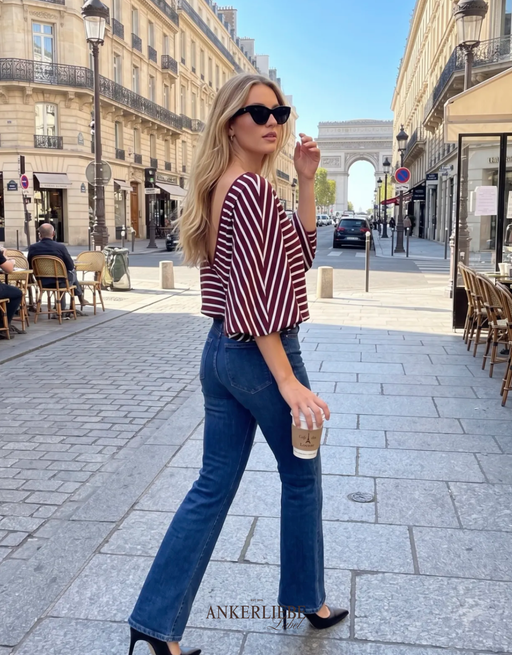 rückenfreies oversized shirt | bordeaux