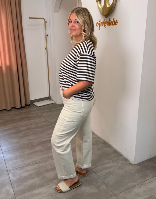 mom jean soft denim | creme