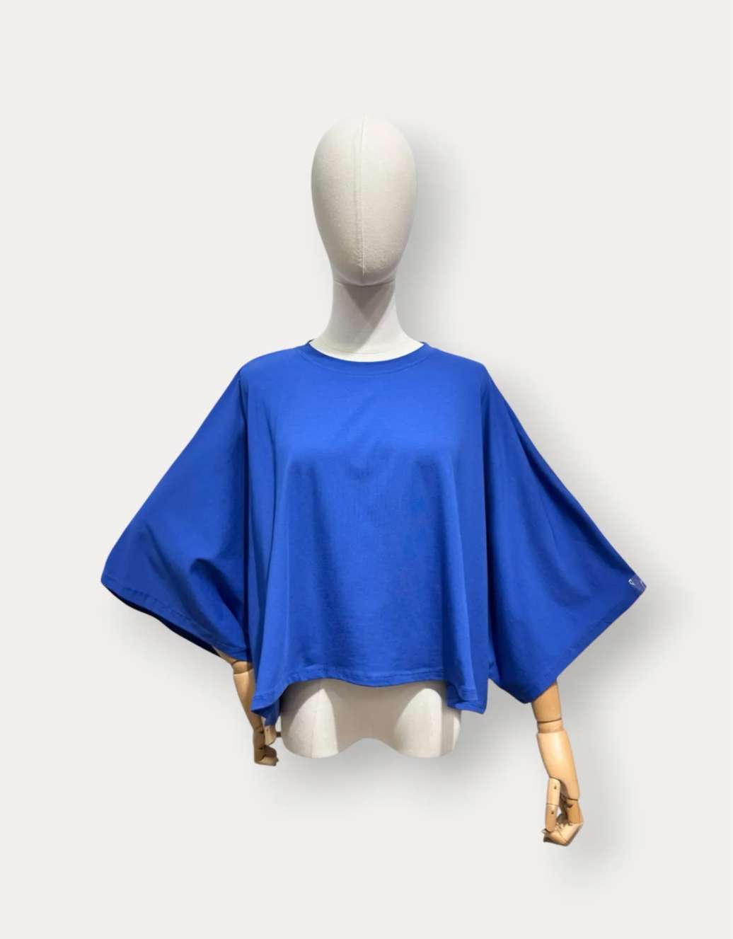 superlight perfect crop shirt | oversized | königsblau
