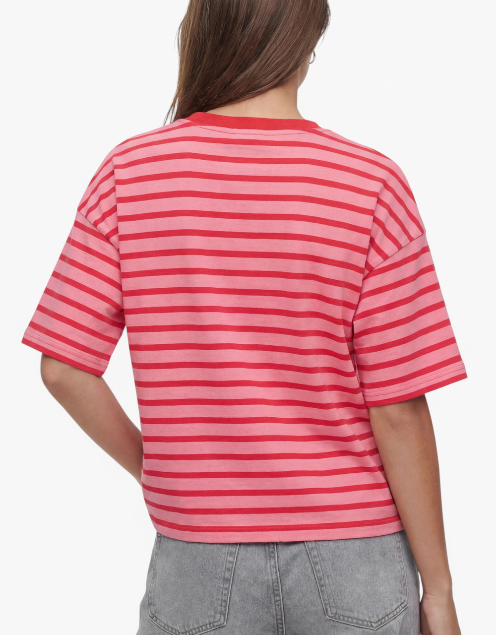 gestreiftes shirt  | rouge