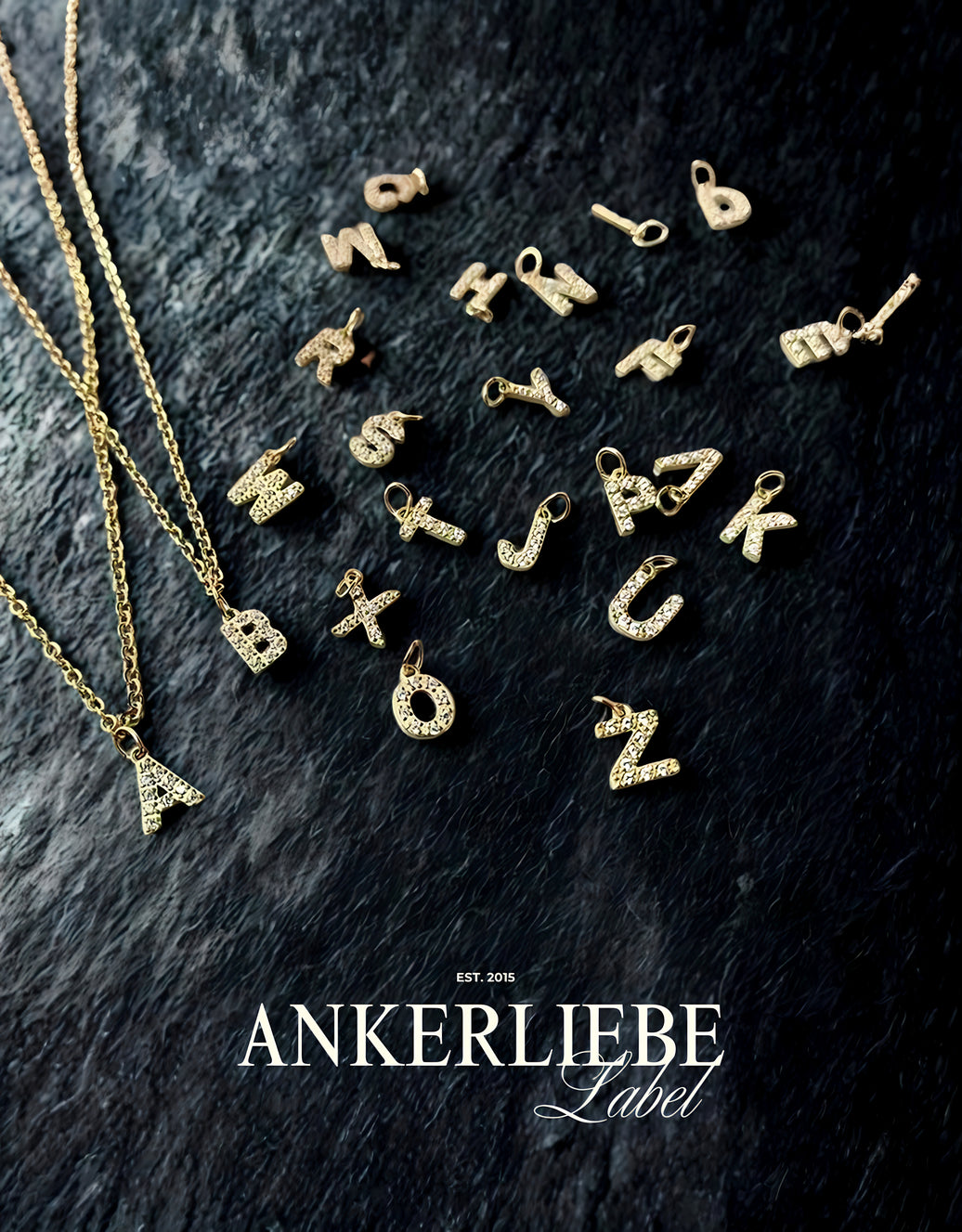 glitter buchstaben mini | charm