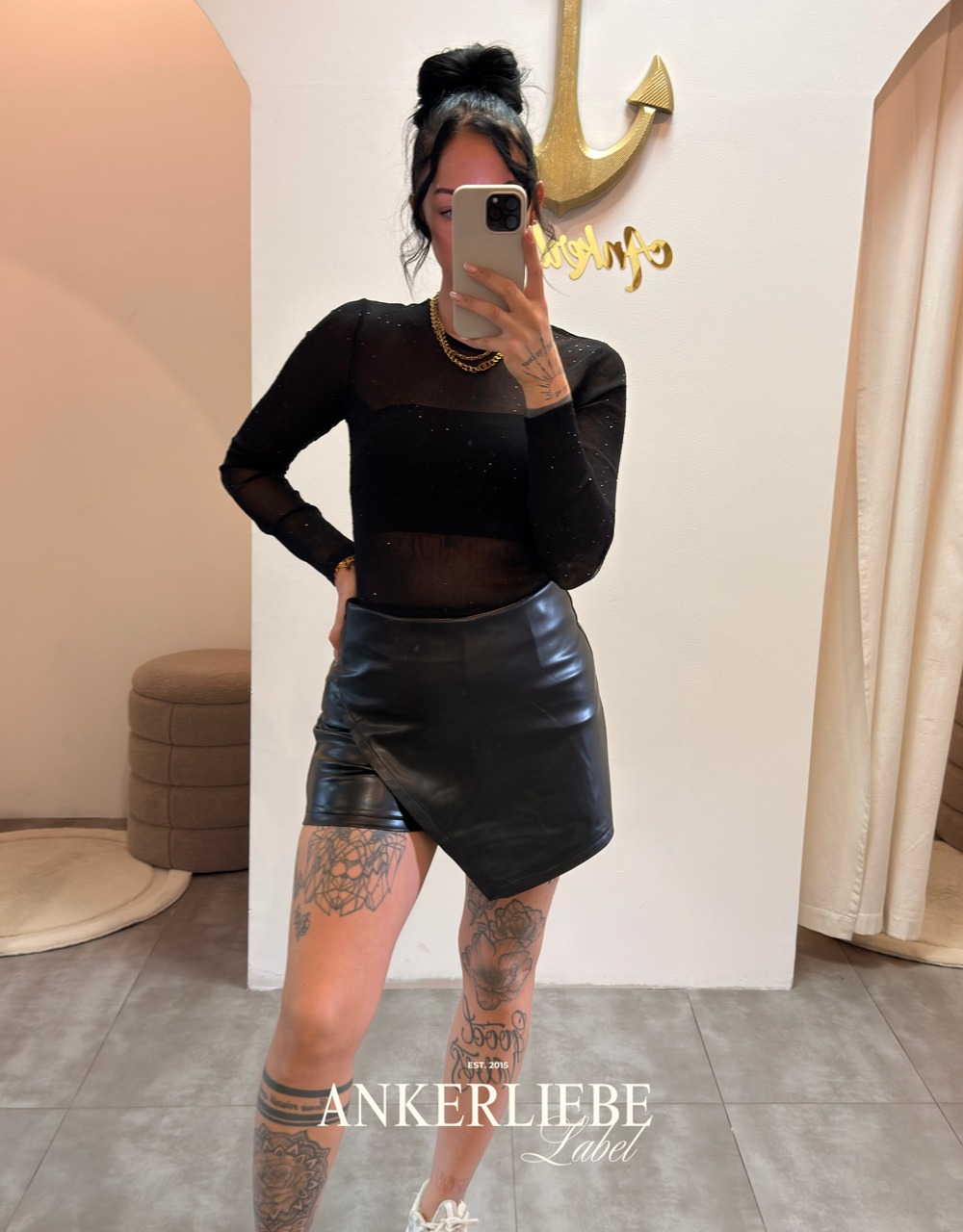 glitter body | schwarz