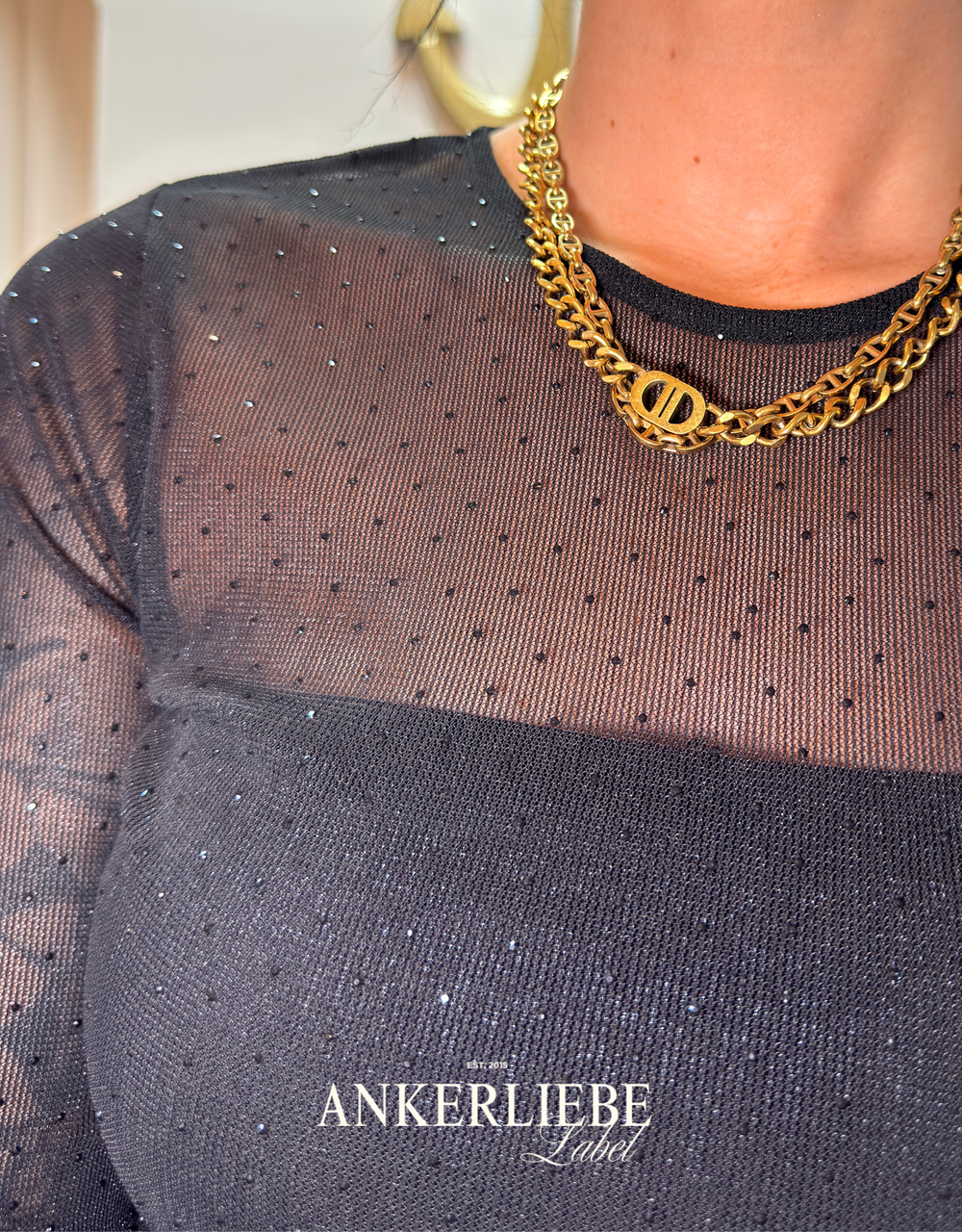 glitter body | schwarz