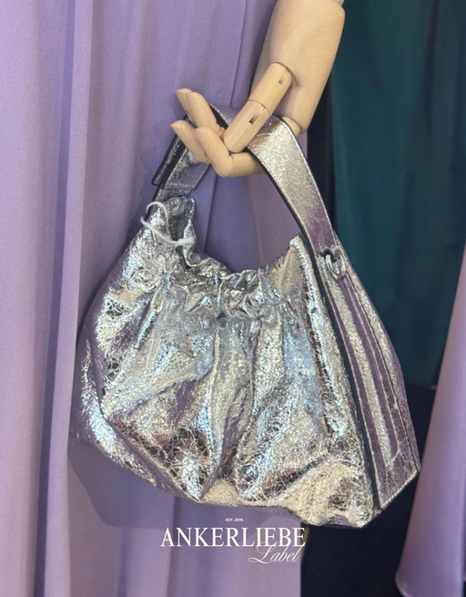 Tasche metallisch | gold | silber