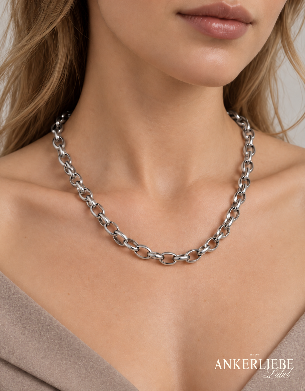 image vikas fav statement gliederkette edelstahl | halskette