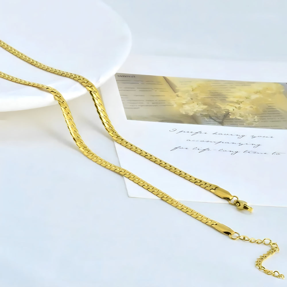 mila curb gold | halskette