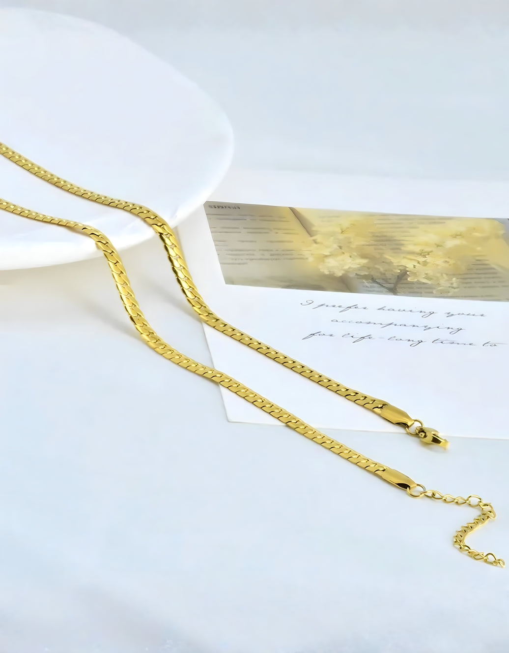 mila curb gold | halskette