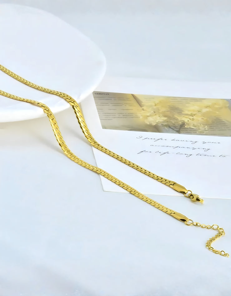 mila curb gold | halskette