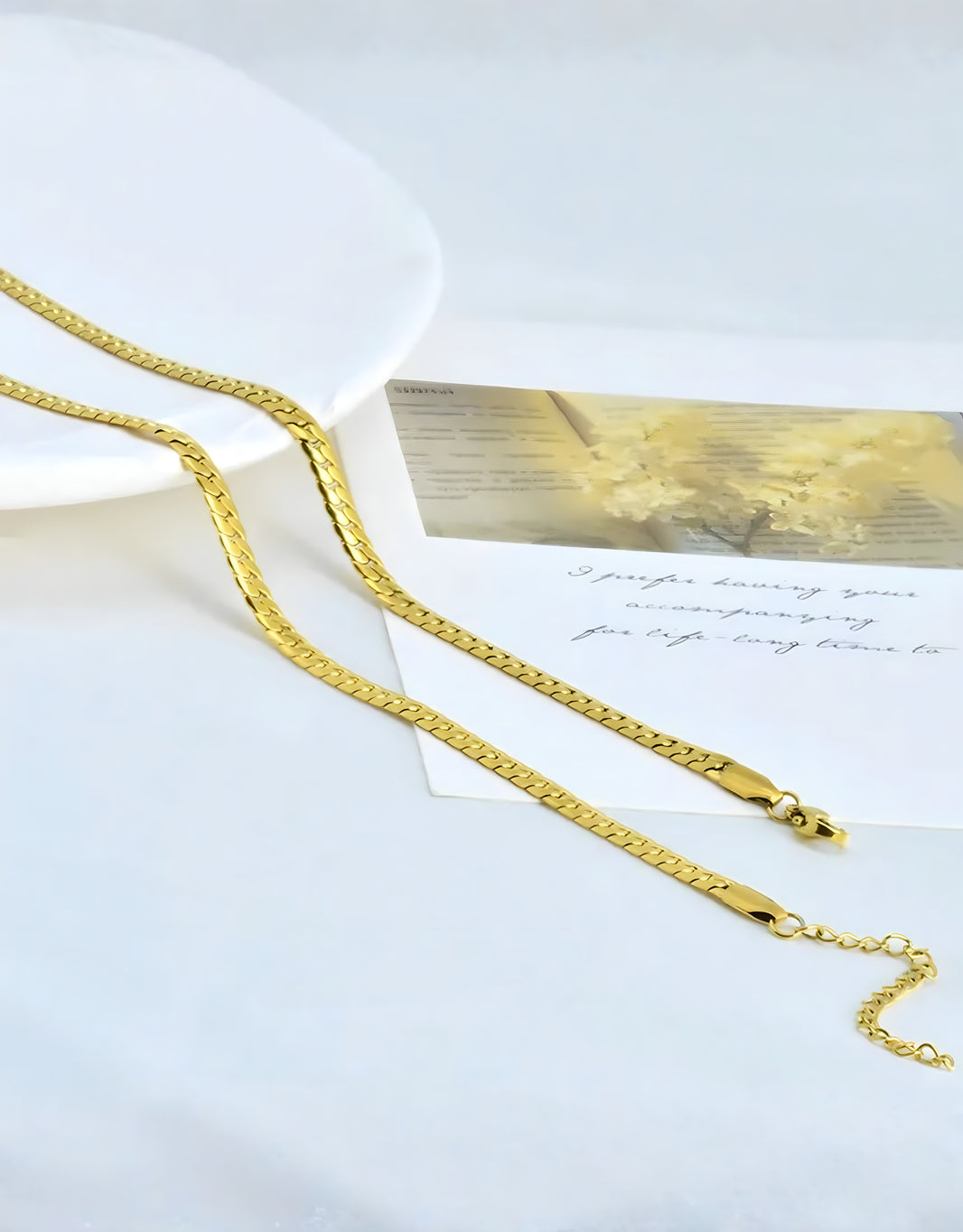 mila curb gold | halskette