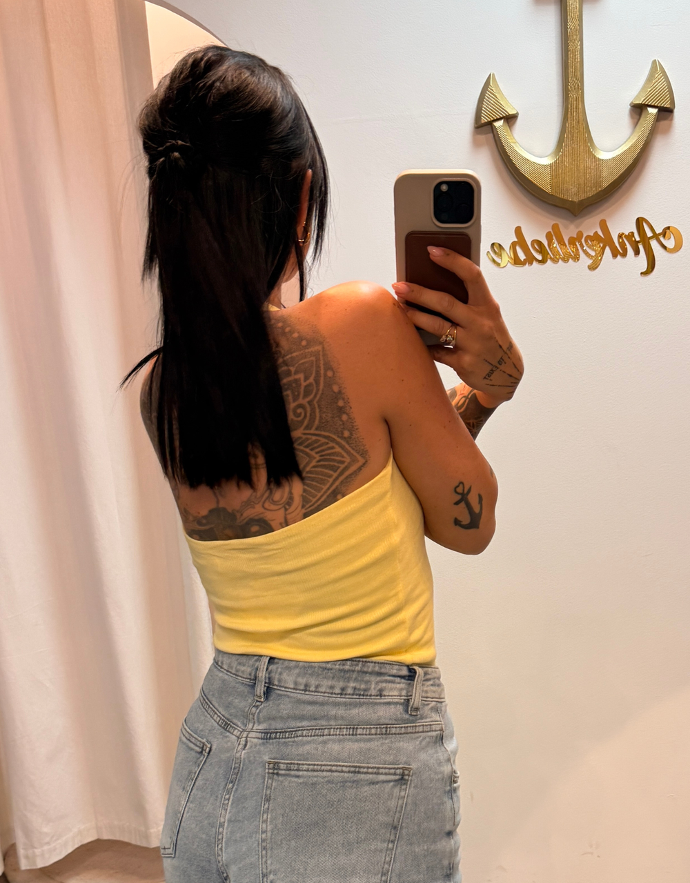 ribbed halter top | butteryellow